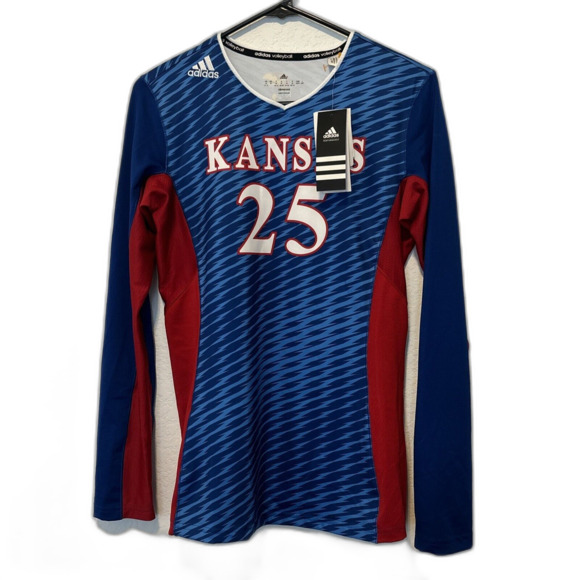 Kansas Jayhawks adidas Climacool Practice Jersey - Volleyball Women's M NWT - Picture 1 of 8
